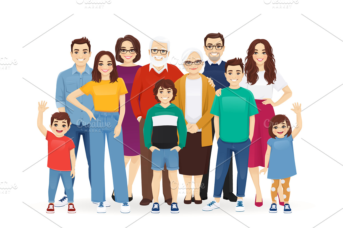 Family portraits collection, a Person Illustration by Volha Hlinskaya (Photo 2 of 6)