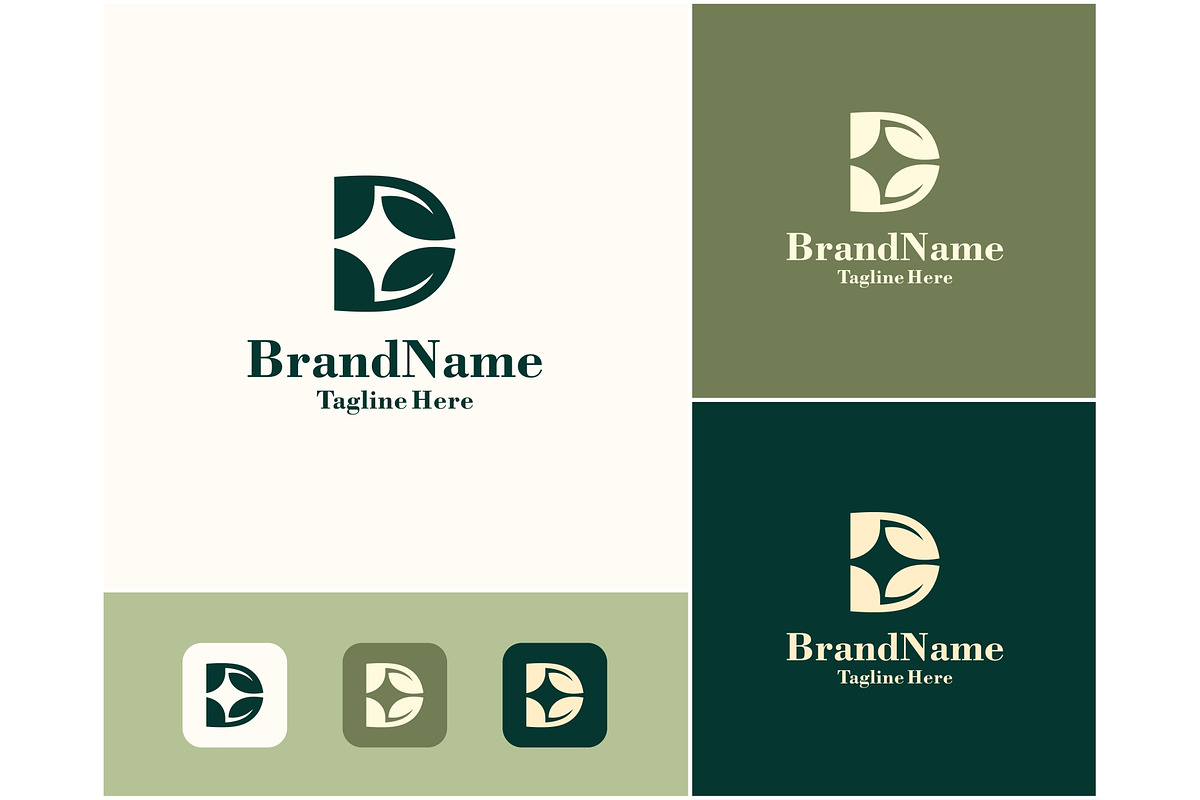 Abstract Letter D Leaf Logo, a Branding & Logo Template by ika trisiana (Photo 2 of 2)