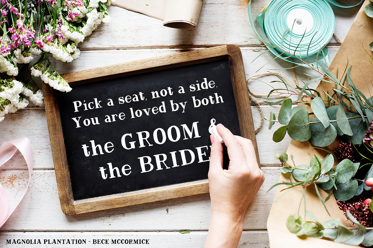 Magnolia Tree Rustic Font preview 2