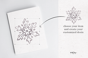 SNOWFLAKES WATERCOLOR PNG VECTOR