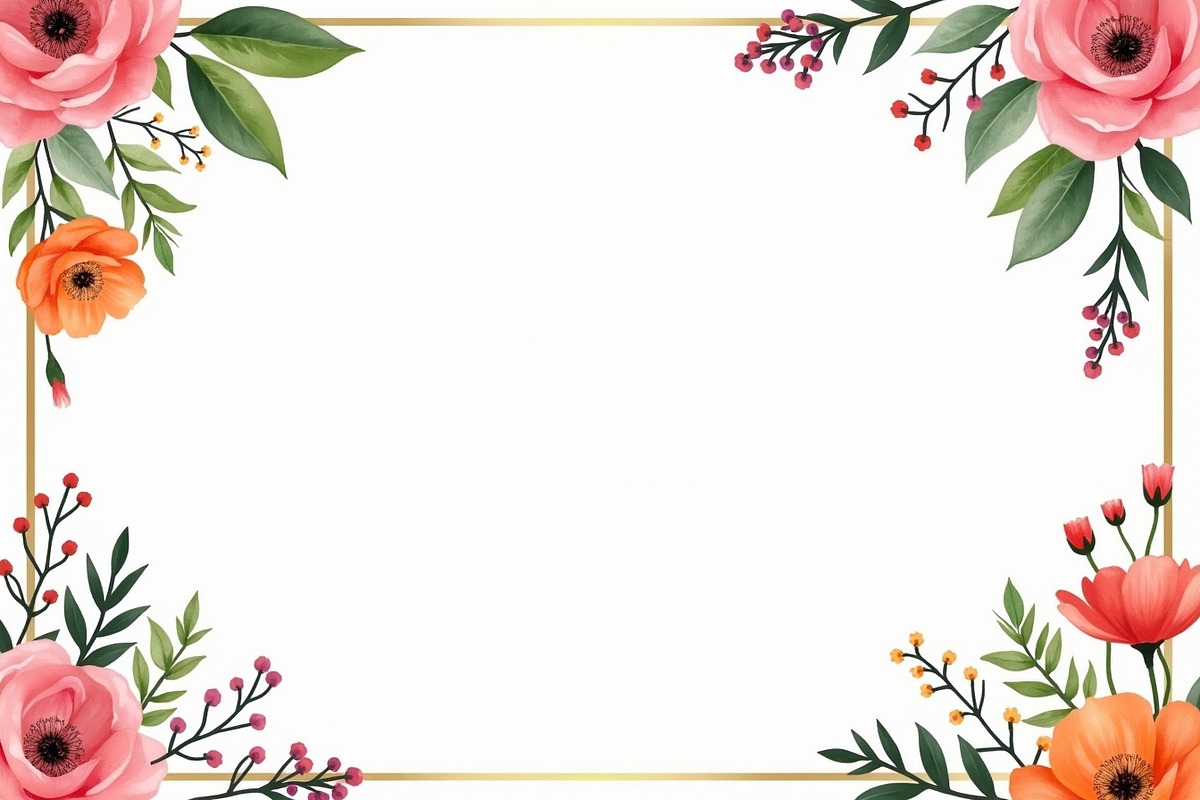 Elegant Floral Corner Frame Clipart, an Illustration by BIPLOB EXPERT (Photo 10 of 14)