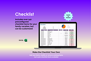 Family Vacation Checklist - Excel, an App Template by Ardent Workshop (Thumbnail 2 of 5)