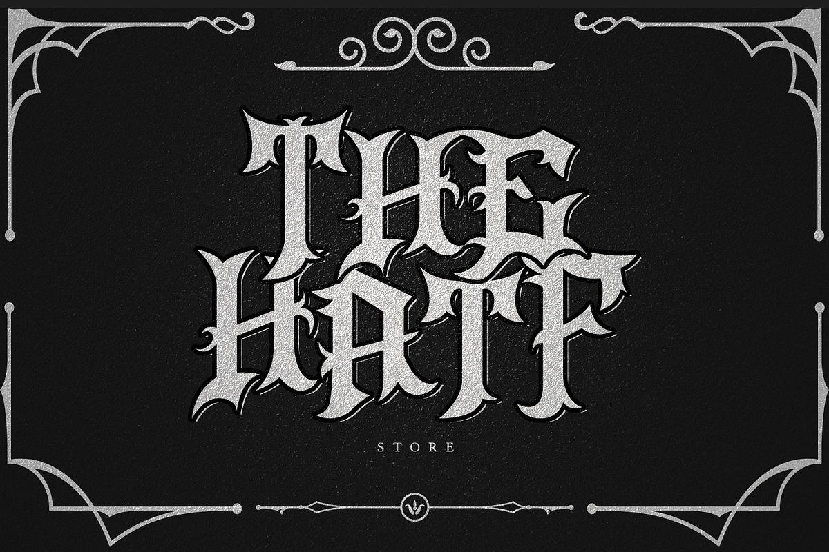Shock Fest - Blackletter Font, a Blackletter Font by Arendxstudio (Photo 3 of 8)