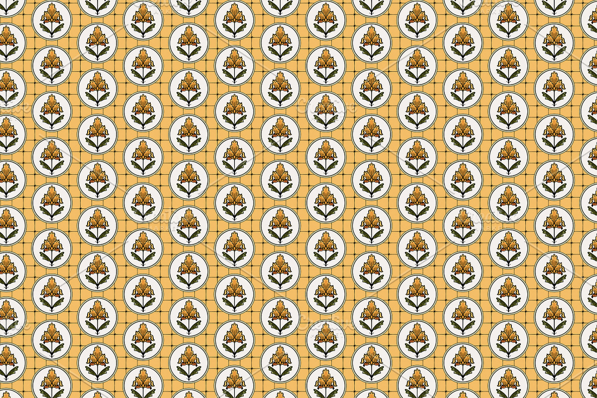 Floral patterns in vintage style, a Pattern Graphic by Lyolya Profitrolya (Photo 2 of 5)