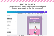 Pink Pinterest Templates for Canva, a Social Media Template by ltsdesigns (Thumbnail 3 of 3)