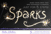 VECTOR GLOWING COLLECTION / BRUSHES, a Background Graphic by Nadin_Lebedeva (Thumbnail 10 of 11)