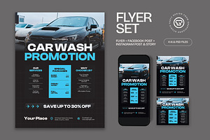 Car Wash Promotion Flyer, a Flyer Template by graphicook
