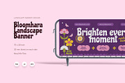 Bloomhara - Landscape Banner, a Print Template by Fannan Studio (Thumbnail 1 of 3)