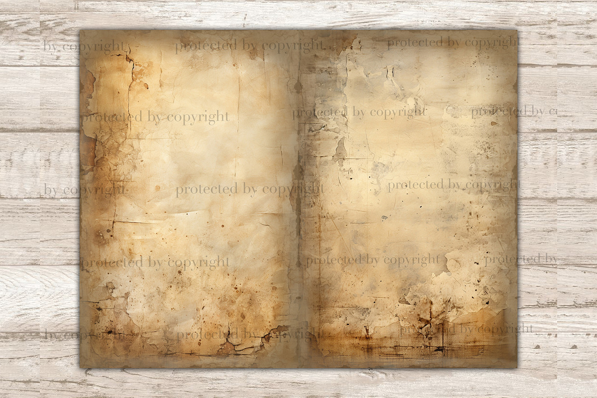 Old Paper Junk Journal Pages, a Texture Illustration by GlamArtZhanna (Photo 4 of 9)
