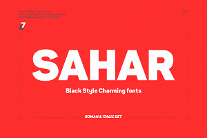 Sahar Black (Roman & Italic)