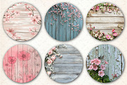Flowers and Wood Digital pattern, a Pattern Graphic by Libby Wishes (Thumbnail 2 of 7)