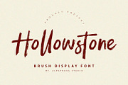 Hollowstone - Brush Font, a Script Font by Alpaprana (Thumbnail 1 of 10)