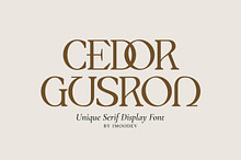 Cedor Gusron - Luxury Serif Typeface