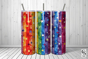Watercolor Rainbow Stars Patterns, a Pattern Graphic by Creative Store (Thumbnail 2 of 5)