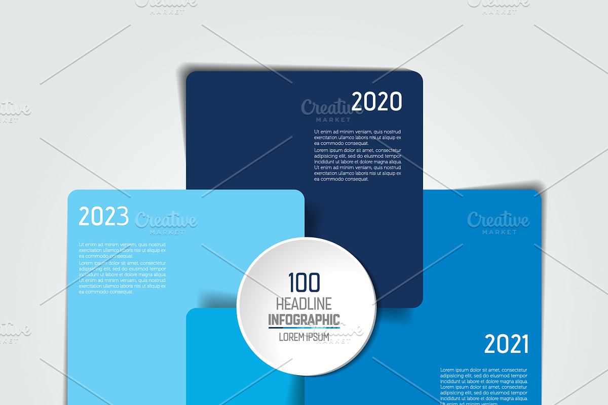4 part chart, scheme, infographics., a Work Illustration by VectorAN