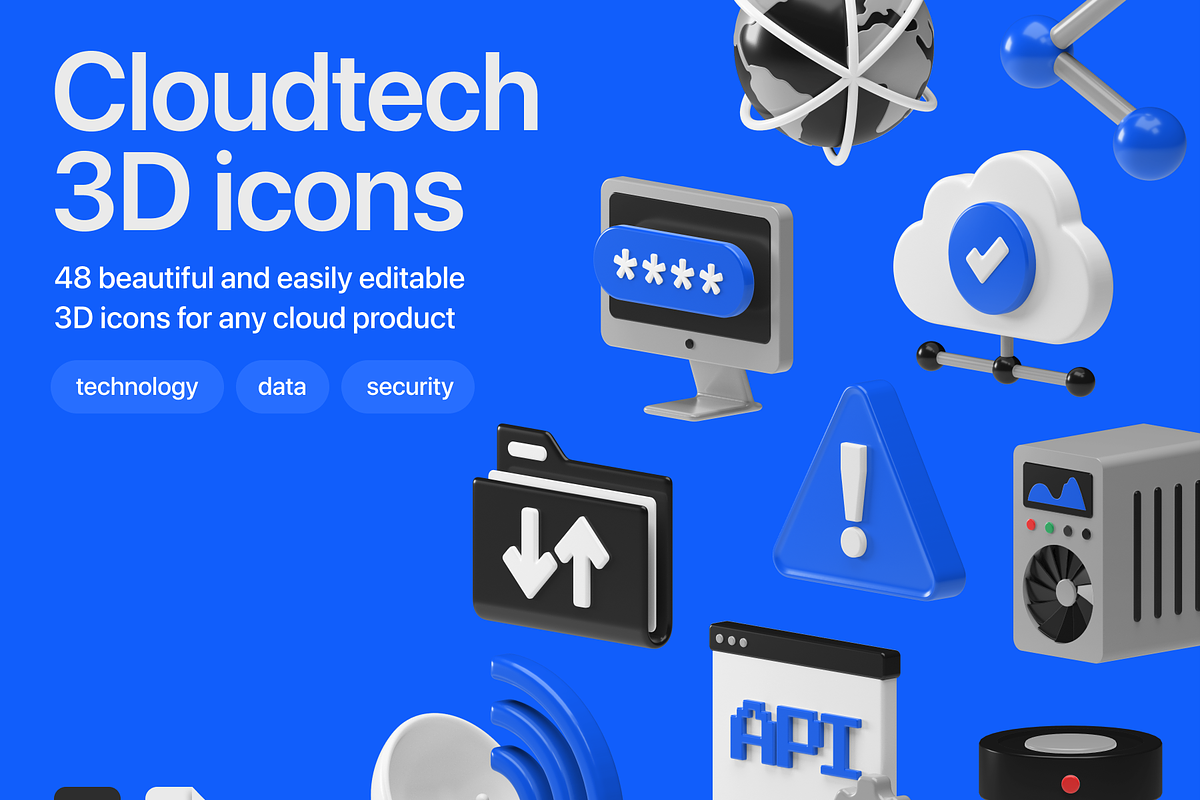 Cloudtech 3D icons, an Icon by Goicons (Photo 1 of 6)