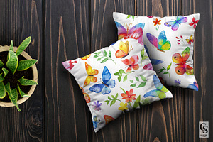 Colorful Hippie Butterflies Patterns