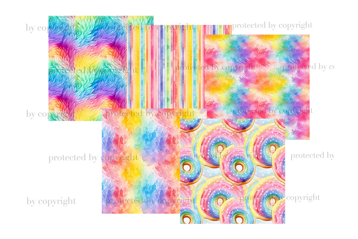 Pride Digital Paper Seamless Pattern, a Pattern Graphic by GlamArtZhanna (Photo 4 of 4)
