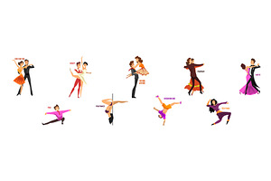 Dancing People Character Performing, a Person Illustration by TopVectors