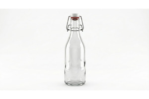Clear Swing Top Bottle, a Food Illustration by CREATIVEDEF