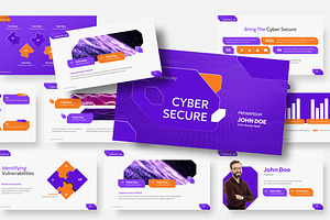Cyber Secure Google Slide, a Presentation Template by Loin Studio