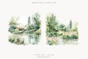 Monet's Garden, a Decorative Illustration by PeDe Designs (Thumbnail 10 of 13)