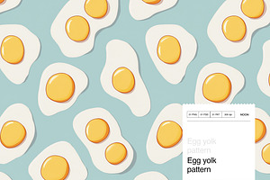 Egg Yolk Seamless Pattern