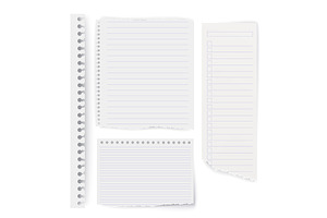 Torn lined paper round perforation