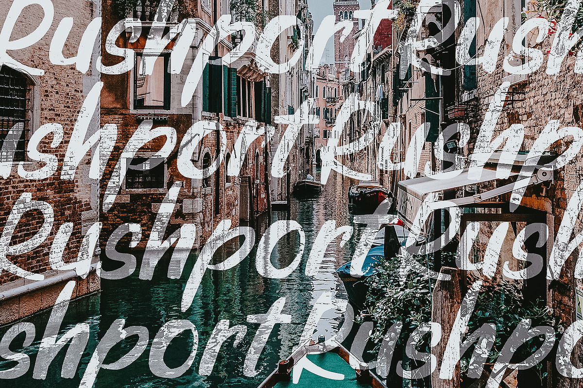 Rushport Handwritten Brush Font, a Script Font by Dawnside Graphic (Photo 7 of 12)