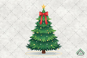 Christmas Tree PNG, an Illustration by Craft Nest