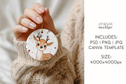 Christmas Ornament Mockup, a Merchandise Mockup by EmpaviMockups (Thumbnail 6 of 6)
