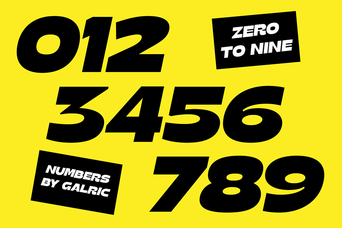 Galric - Bold Expanded Display Font, a Sans Serif Font by Pekotype (Photo 4 of 15)