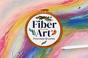 Fiber Art Brushes for Procreate, a Brush Add-On by AJ Brushes (Thumbnail 1 of 10)