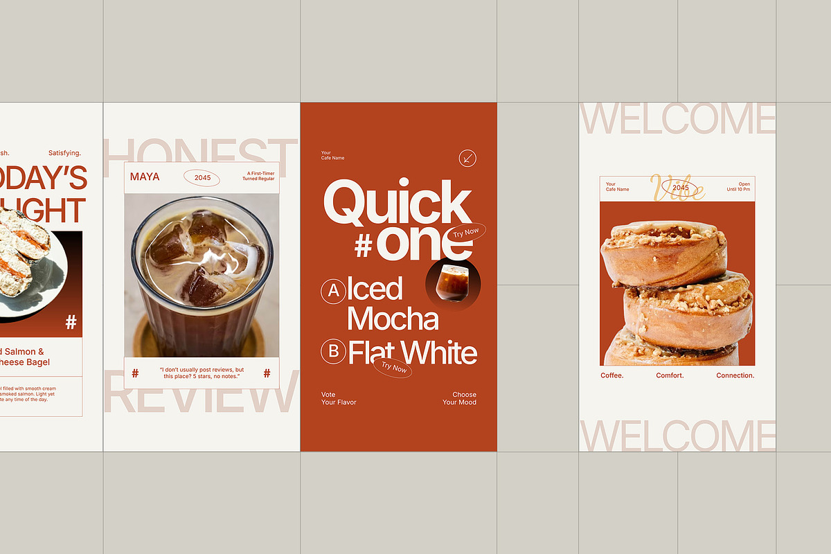 Restaurant & Cafe Instagram Pack preview 3