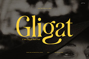 Gligat - Elegant Serif Font, a Serif Font by Graphicxell (Thumbnail 1 of 8)