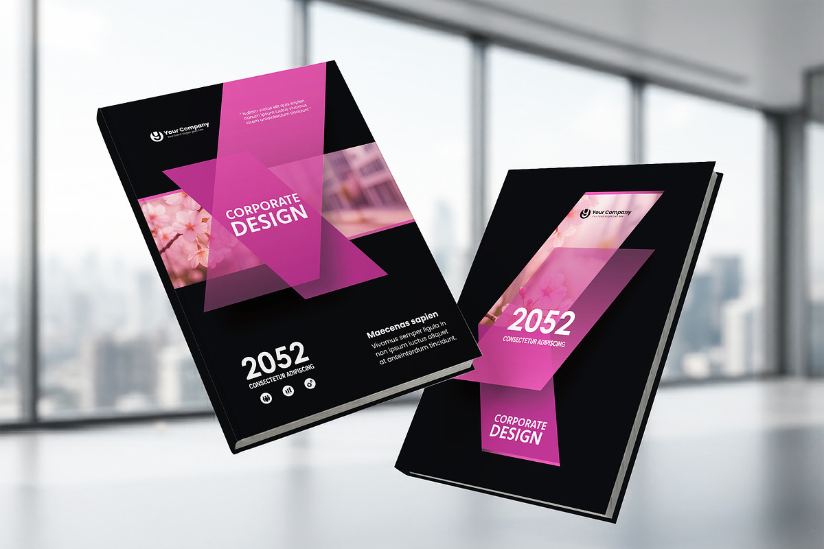 Corporate Book Cover Template, a Marketing Template by WheelieMonkey (Photo 1 of 2)