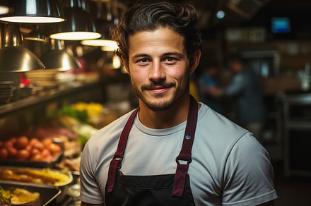 Commercial portrait of a chef de cui, a Person Photo by Perpis