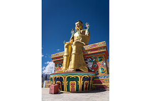Likir Monastery in Ladakh, India, an Architecture Photo by oliverfoerstner