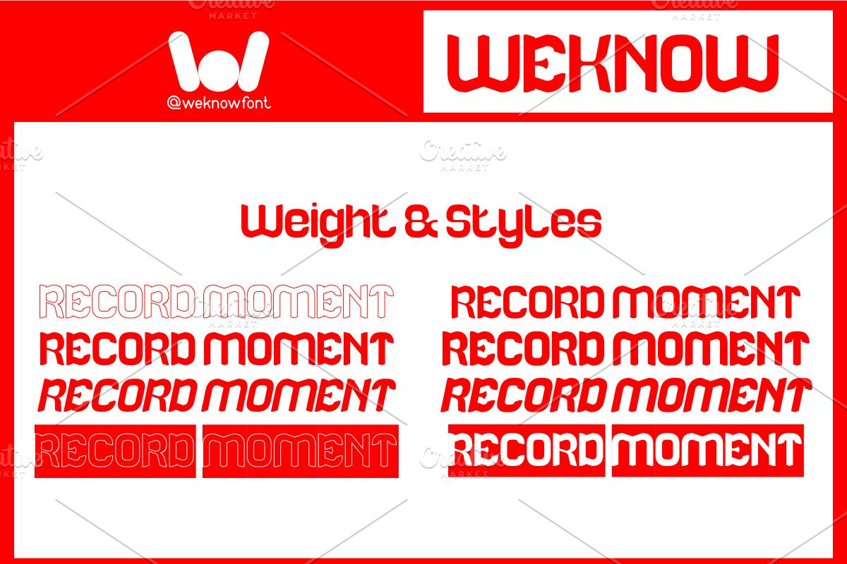 Record moment font, a Font by weknow (Photo 7 of 8)