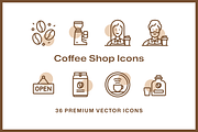 36 Coffee Shop Icons, an Icon by Furnace (Thumbnail 3 of 5)