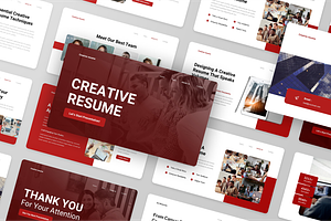 Modern Creative Resume Google Slides