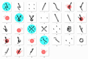 Pencil illustration set, an Illustration by RasterBird (Thumbnail 6 of 6)