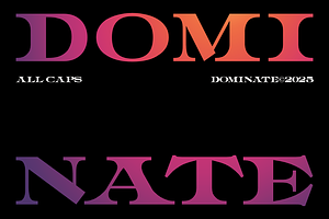 Dominate - Condensed Serif Font, a Serif Font by Wasabib Studio