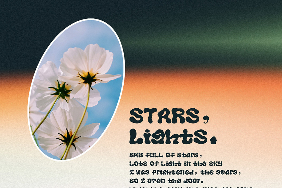 Font Aurora Lights, a Font by Ohsocool Studio (Photo 5 of 8)