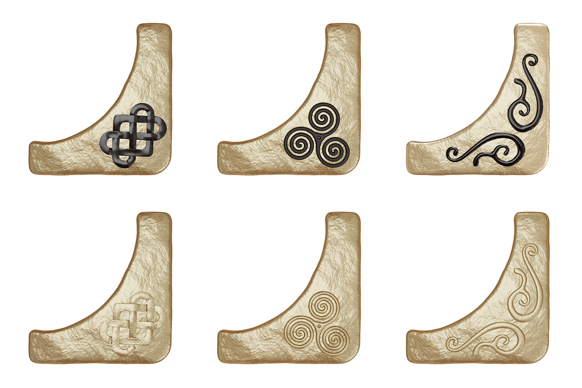Celtic Gold Book Corner Clipart, an Object Graphic by 3PointsCreative (Photo 2 of 6)