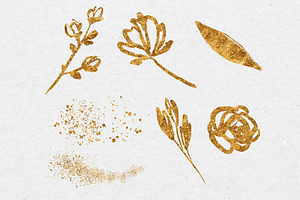 Beige And Brown Watercolour Flowers