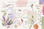 Autumn Whimsy Handpainted Florals, a Seasonal Illustration by SunnyAfternoons (Thumbnail 3 of 23)