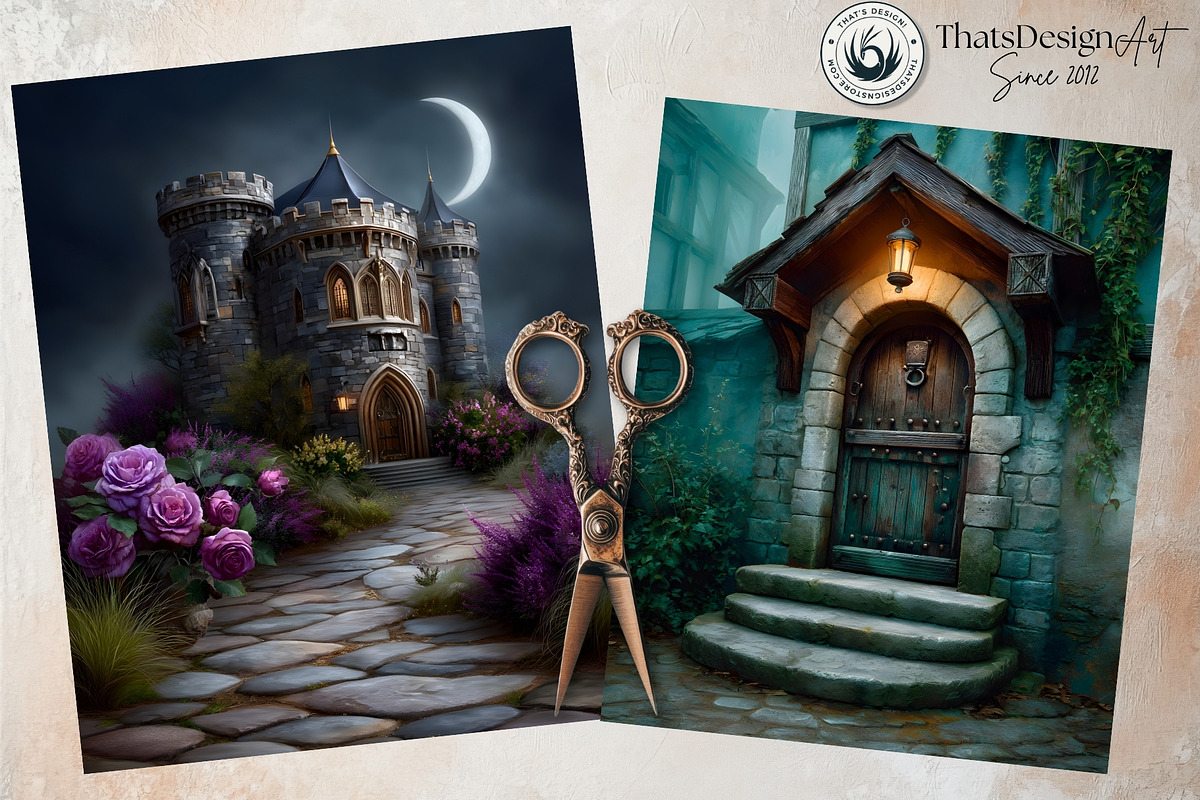 Medieval Fantasy Backgrounds, a Background Graphic by ThatsDesignArt (Photo 6 of 11)