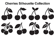 Cherry Stem Silhouette Set, an Object Graphic by Designer_Momina (Thumbnail 1 of 3)
