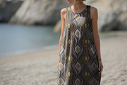 Sleeveless Summer Maxi Dress Mockup, a Shirt Mockup by 1001 mockups (Thumbnail 3 of 9)